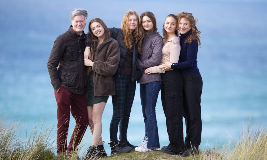 Rev Nathan McConnell and wife Courtney with their daughters, from left Elisabeth, Faith, Shanley and Tiarnan. Image: supplied.