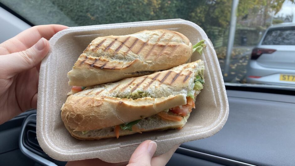 The Italiano baguette from Vegana in Dundee