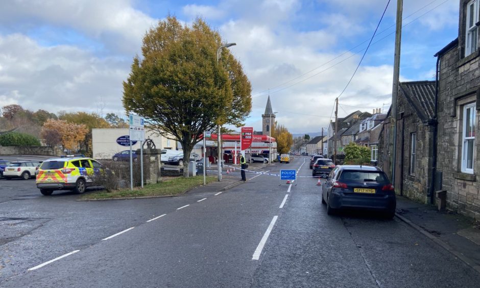 Police incident in Milnathort