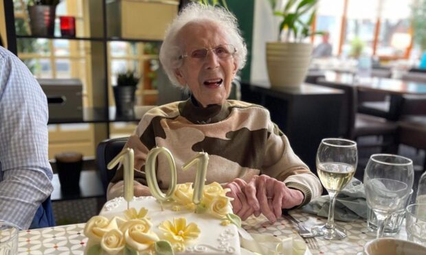 Robina Noble celebrates her 101st birthday.