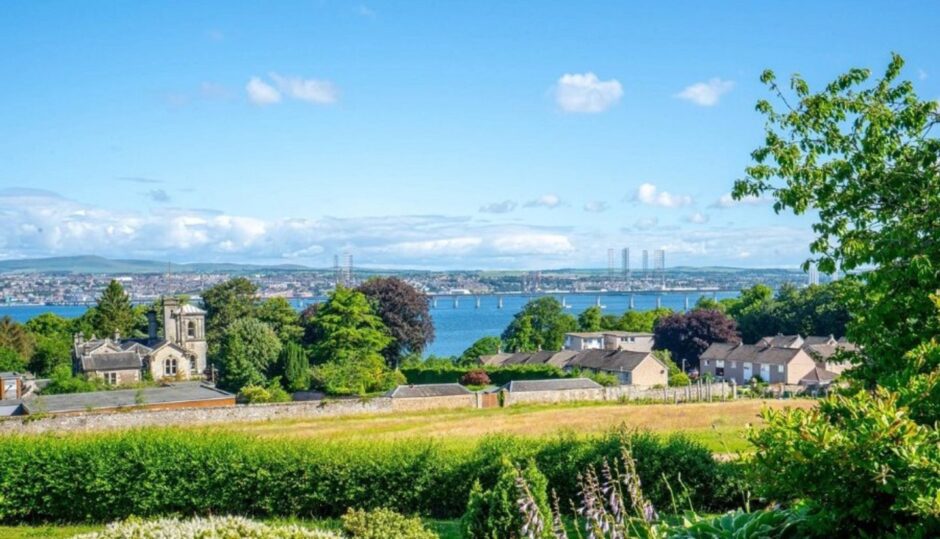 Newport on Tay home offers spectacular view across the Tay to Dundee and beyond.