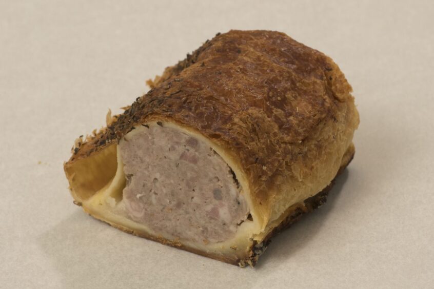 A pigs in blankets sausage roll