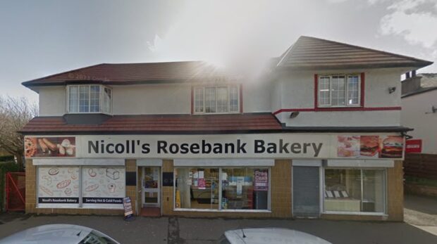 Nicoll's Rosebank Bakery in Byron Street, Dundee Law.