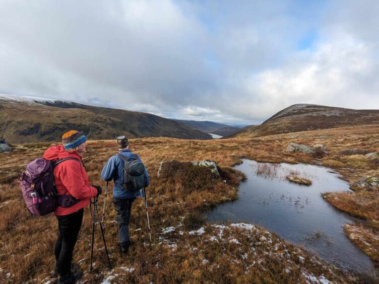 On Jock's Road, looking down to Loch Callater.