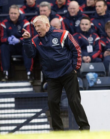 Former Scotland manager Gordon Strachan during a UEFA Euro 2016 qualifier at Hampden Park, Glasgow.
