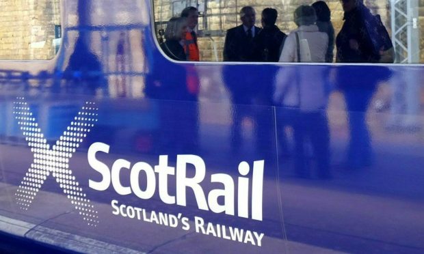 A ScotRail train.