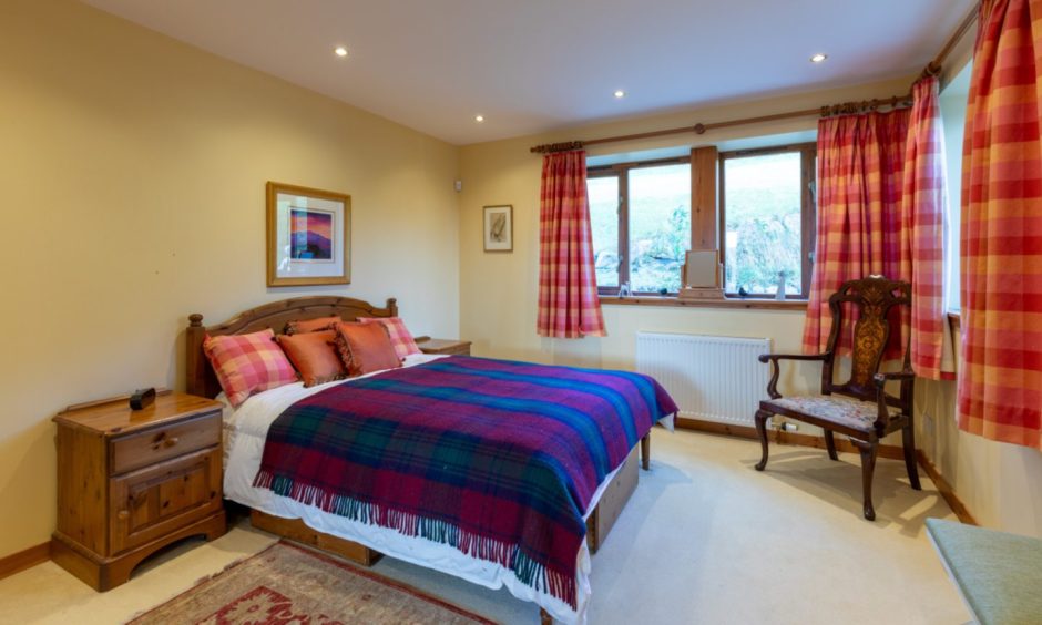 A double bedroom at Balarchibald Steading in Pitlochry.