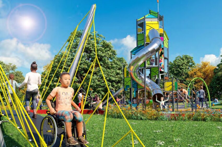The play park facilities will be accessible for all abilities.