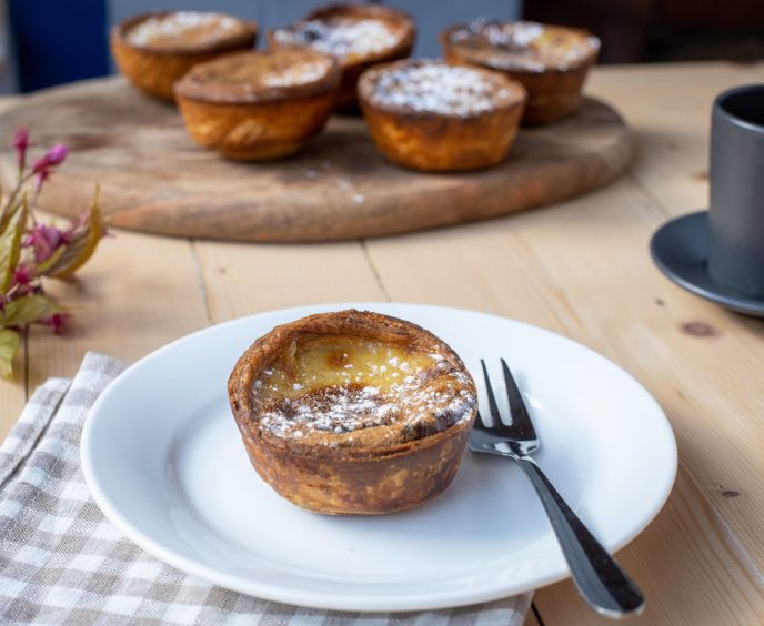 Portugese custard tarts from R&S Cafe Bistro in Kirkcaldy