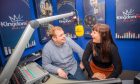Kingdom FM programme controller Dave Connor and fellow breakfast presenter Vanessa Motion. Image: Steve MacDougall/DC Thomson