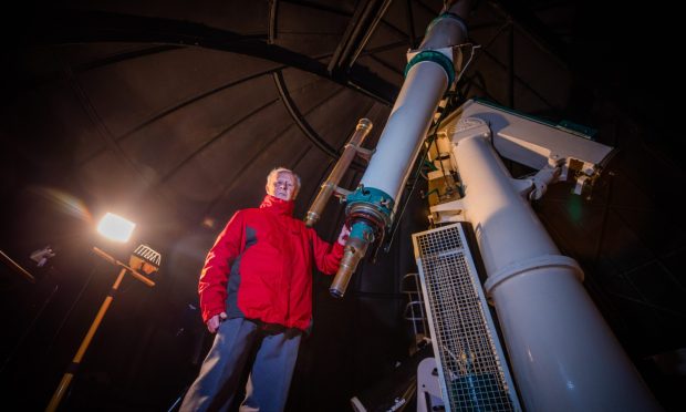 Astronomer Ken Kennedy at the Mills Observatory in Dundee. Image: Steve MacDougall/DC Thomson