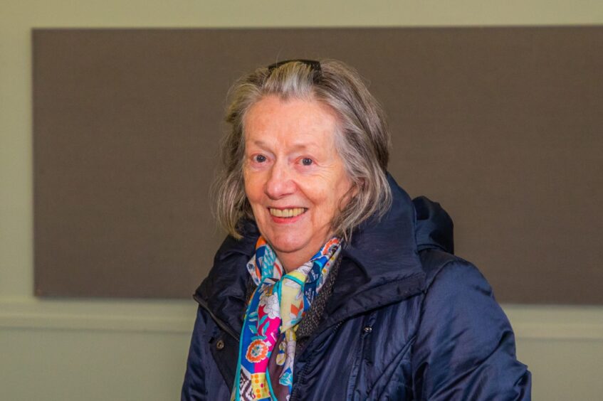 Ann McIntosh smiling inside new Crieff Museum