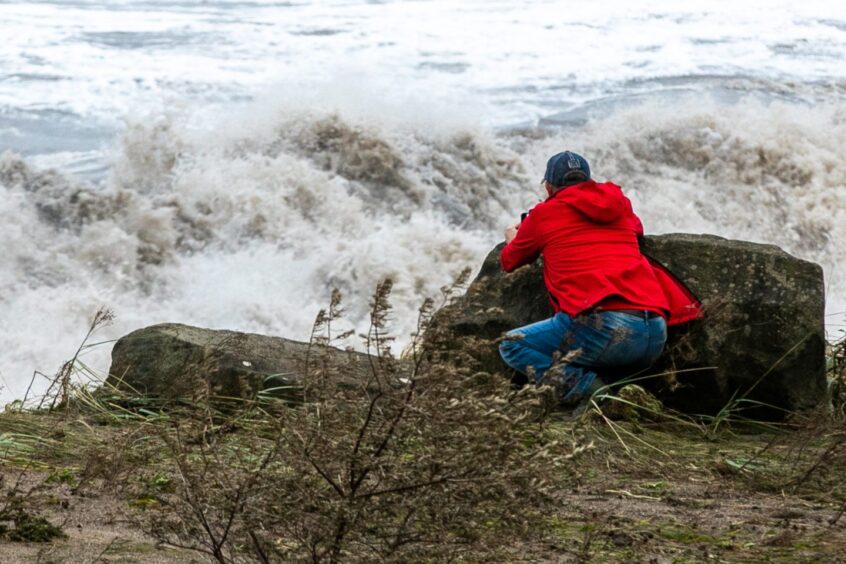 Fife coastal path storm damage included Pathhead Sands in Kirkcaldy