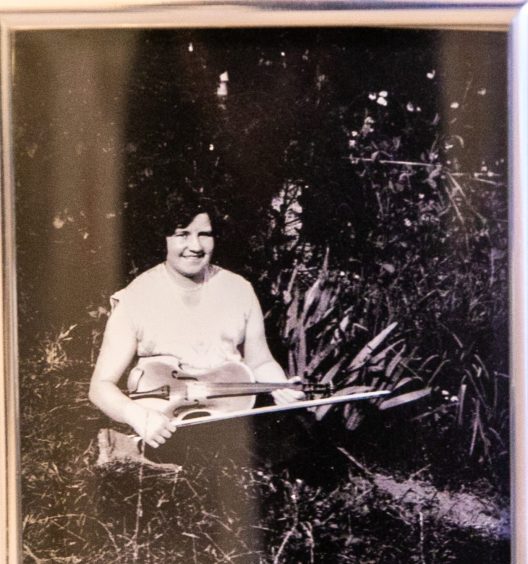 Image shows an old black and white photograph of Davina Hopkins aged around 16. Davina is the mother of our Everyday Heirloom subject Beth Baxter.