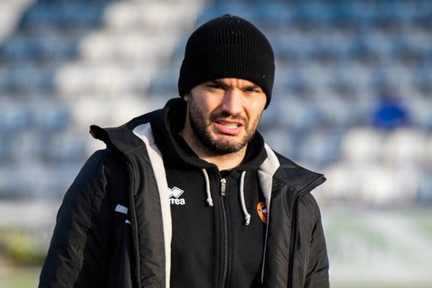 Tony Watt of Dundee United pictured at Palmerston Park