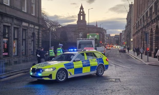 Emergency Services at the scene after police and ambulance called to Dundee city centre
