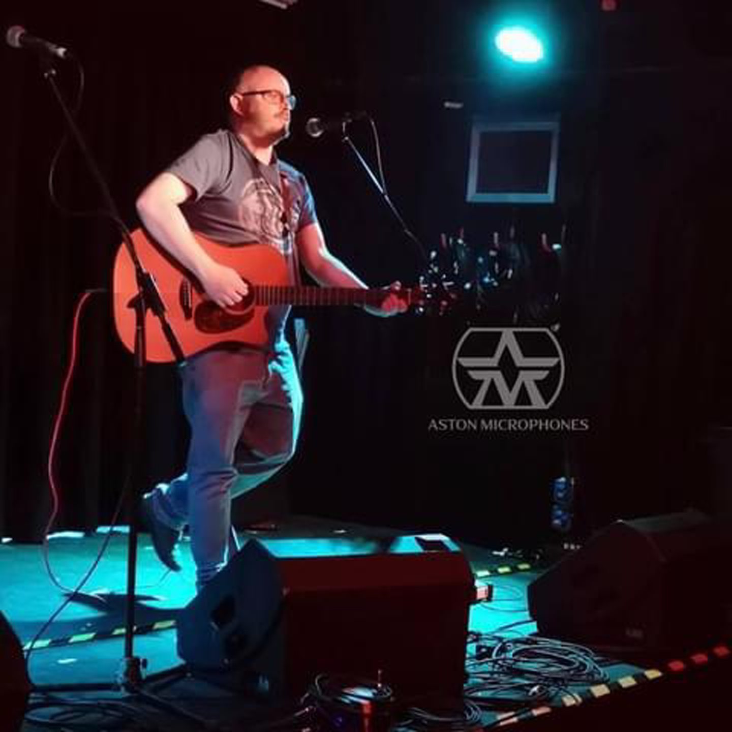 Perthshire musician Stuart Blance performing 