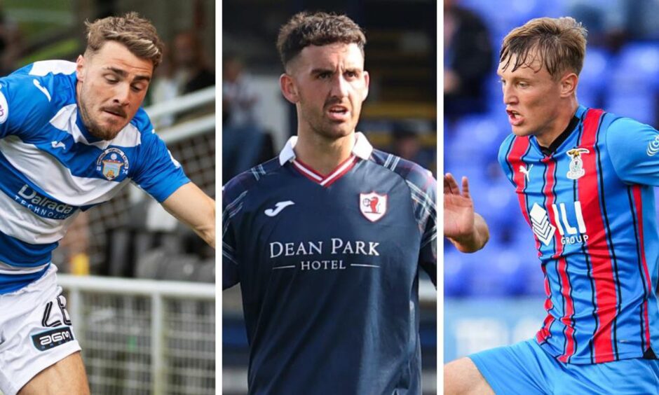 Dundee FC trio Tyler French, Shaun Byrne and Max Anderson are all on loan in the Championship.