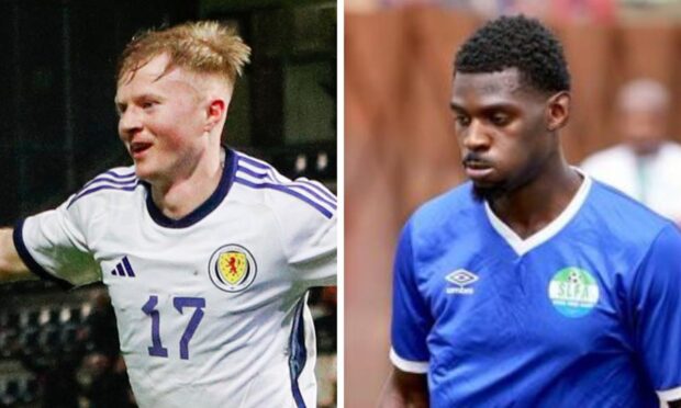 Dundee's Lyall Cameron and Amadou Bakayoko (right) were in international action this week.