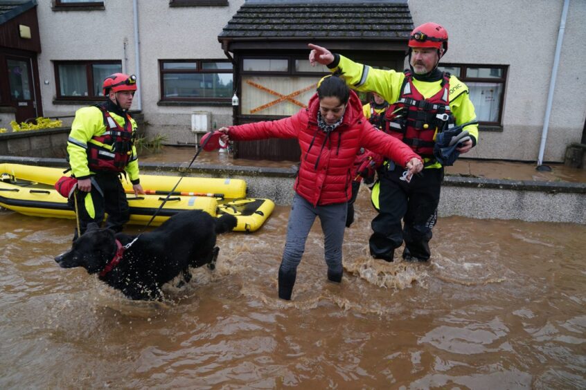 Brechin Storm Babet rescue. 