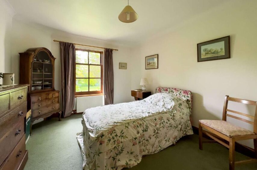 One of the single bedrooms in countryside Fife home 