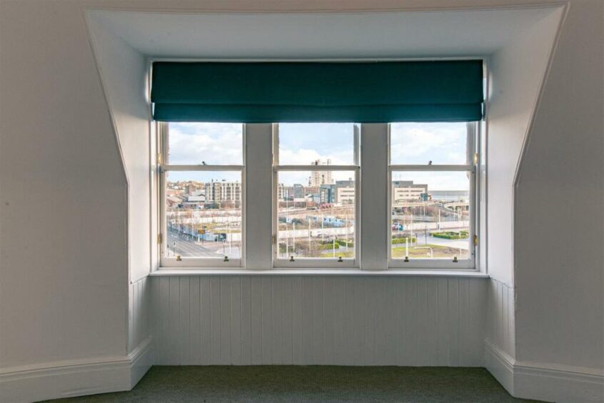 Views of Dundee from one bedroom. 