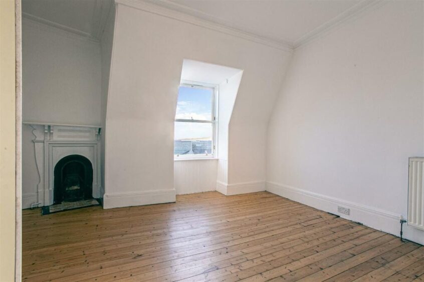 Both bedrooms in the Dundee flat face the Tay Road Bridge. 