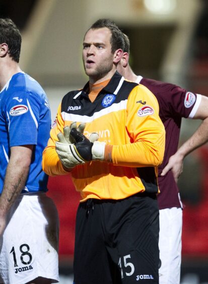 Alan Mannus had to bide his time before replacing Peter Enckelman. This was his debut - against Hearts in a Scottish Cup replay - on February 14. 