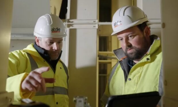 Abdie Solutions project manager Gordon Hook and managing director Stewart Todd. Image: Abdie Solutions