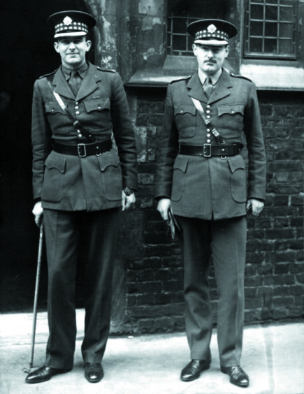 Bill Stirling, left, and David Stirling, the founding fathers of the SAS, in full uniform in 1940.