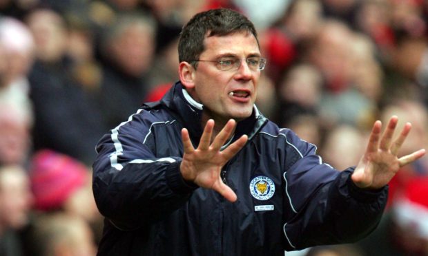 Craig Levein when he was the manager of Leicester City.