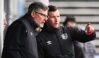 Craig Levein and Andy Kirk at Hearts.