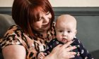 Brechin mum Kirstin Adam with her five-month old son, Arlo, who has Cystic Fibrosis.