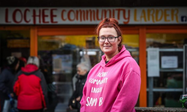 Samantha Bruce of the Lochee Community Larder. Image: Mhairi Edwards/DC Thomson.