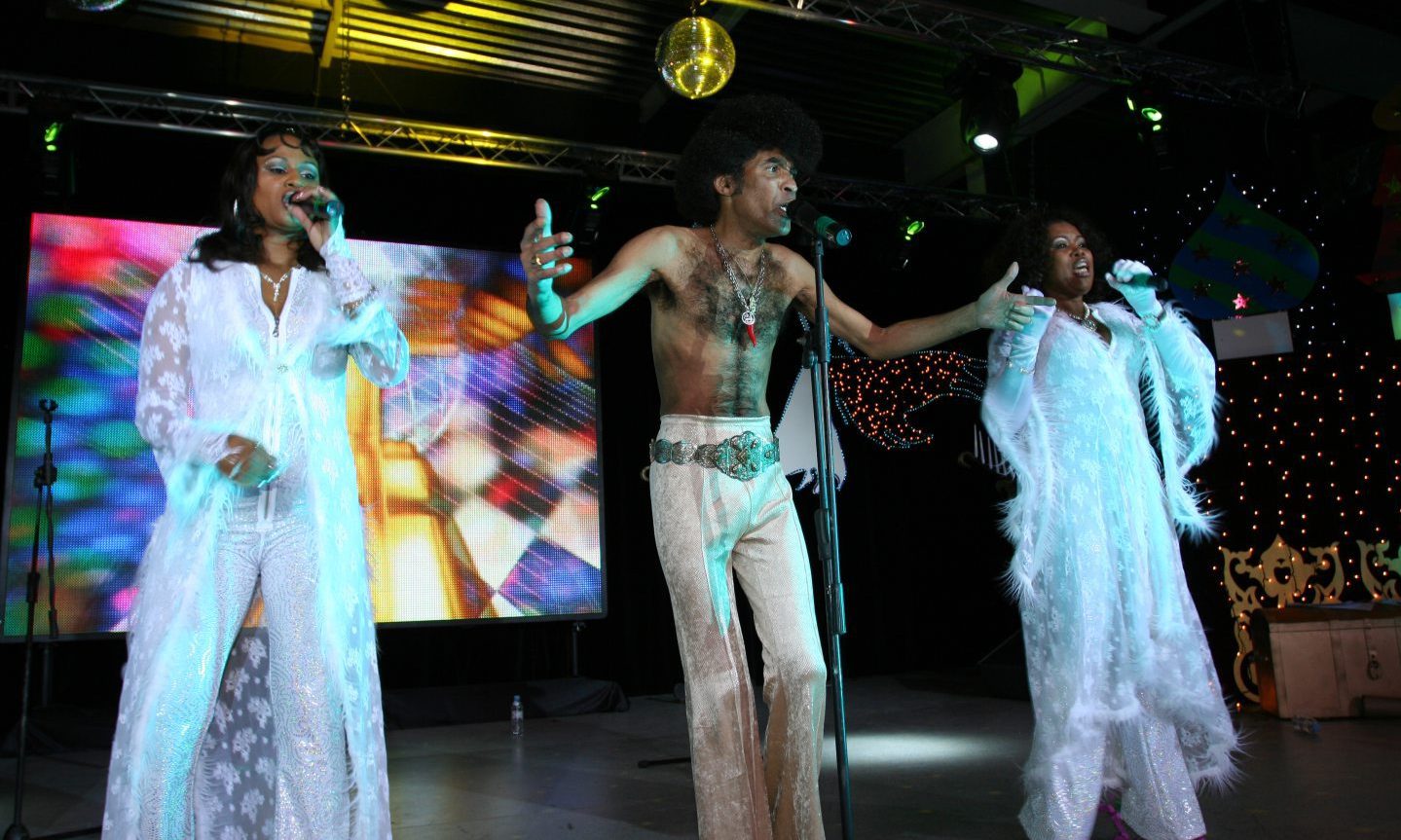 Boney M performing on stage