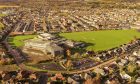 An aerial view of the Kilrymont site in St Andrews.