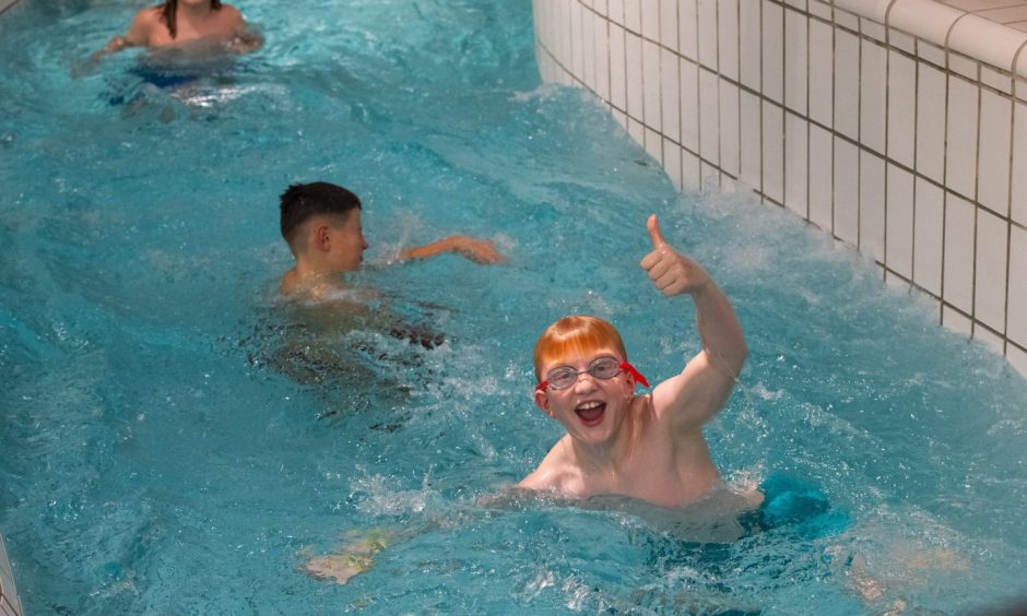 The pool also features a rapid river.