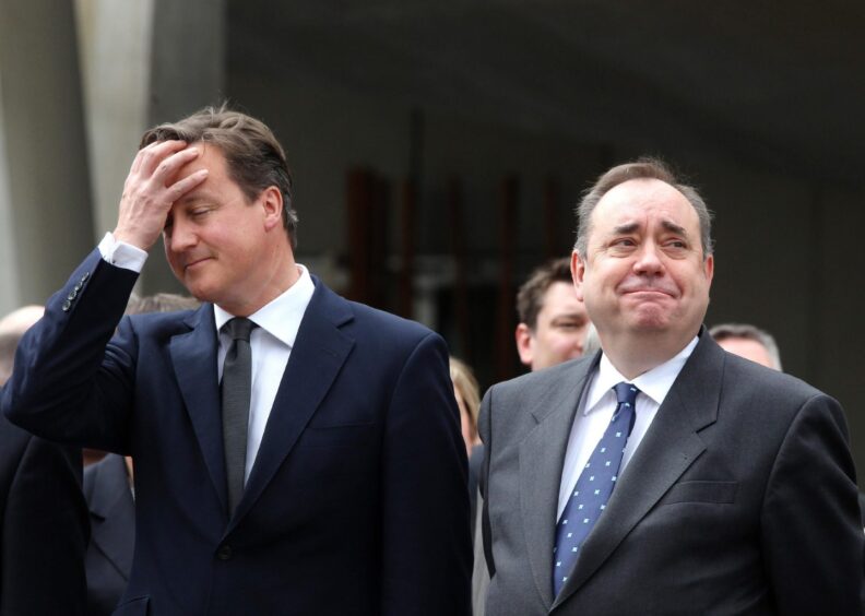 David Cameron Alex Salmond