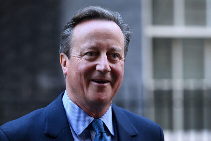 Foreign secretary Lord David Cameron in London