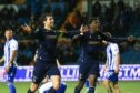 Joe Shaughnessy struck late again for Dundee at Kilmarnock. Image: Shutterstock/David Young