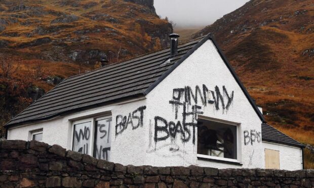 The Highland cottage once owned by Jimmy Savile.