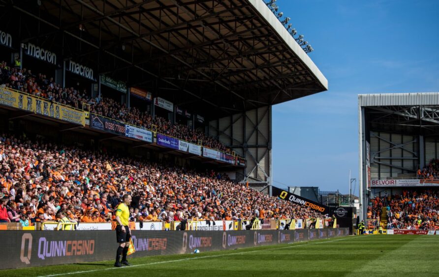 A bumper Dundee United crowd at Tannadice