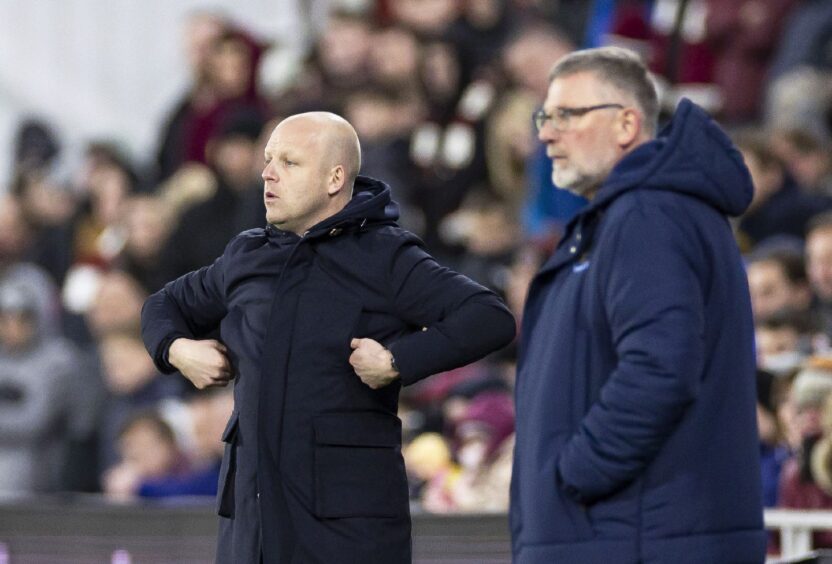 Craig Levein is back on the touchline.