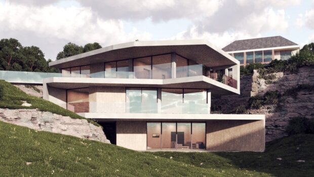 The property described as the 'Rock House' in Dundee. Image: Image: Jon Frullani Architect/LinkedIn