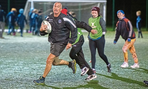 Ian Watt is a rugby 'enabler' for the Forfar-based Strathie Clan. Image: Kim Cessford.