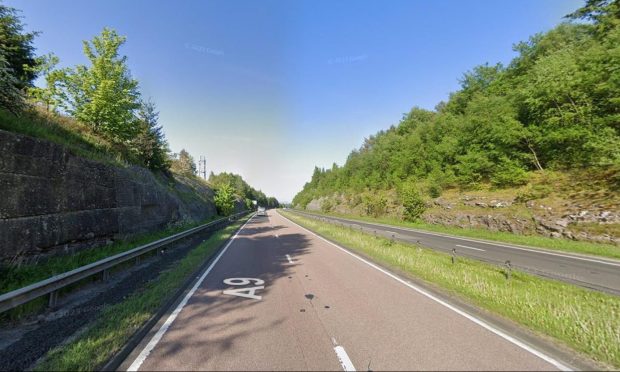 A9 northbound south of Perth