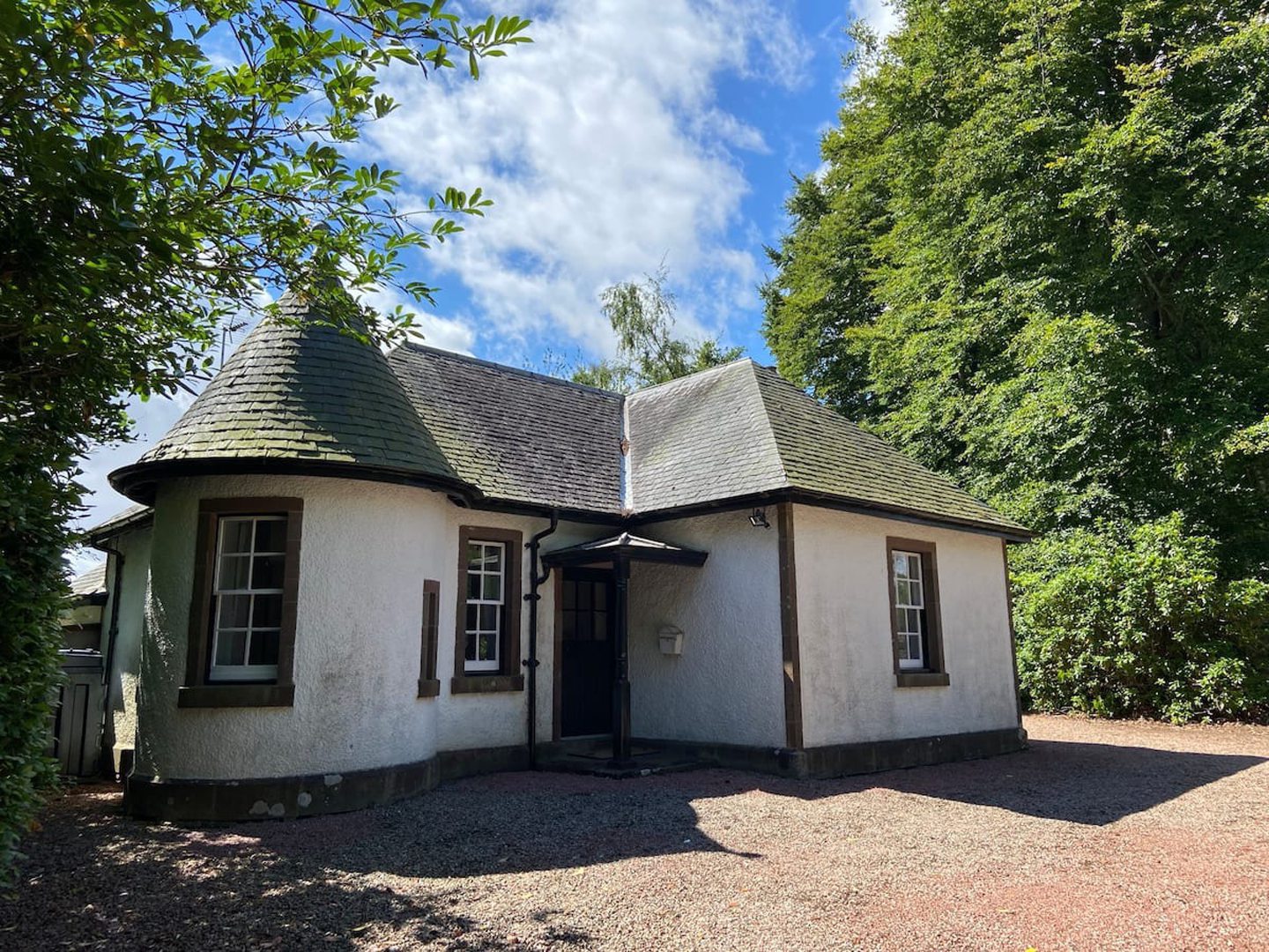 Exterior of The Gate Lodge in Lundie Castle, near Edzell.