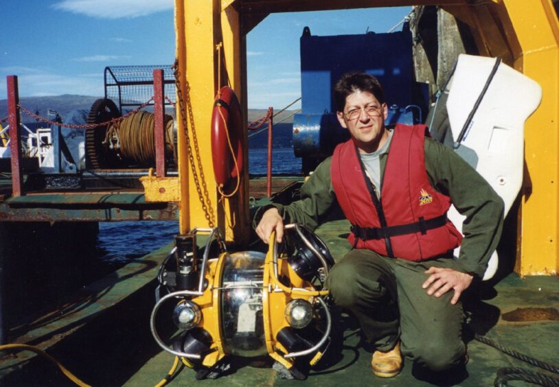 St Andrews man and shipwreck hunter Neil Cunningham Dobson at ROV school in Fort William. 