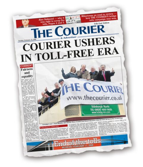 The Courier bridge tolls 2007 front page