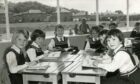 Pupils of Forthill School in Dundee at their desks in 1964.